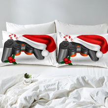 Load image into Gallery viewer, Gamepad Fitted Sheet Gamer Video Game Christmas Bed Sheet Set for Kids Boys Girls Teens Black Gamepad Hypoallergenic Microfiber Bedding Set Decor 2Pcs Bed Cover Twin Size
