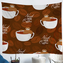 Load image into Gallery viewer, Coffee Wall Blanket World Popular Drink Coffee Decor Tapestry Wall Hanging Soft Lightweight Wall Hanging for Kids Room Bedroom Living Room,S M L XL
