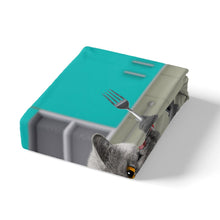 Load image into Gallery viewer, Cat Duvet Cover Set for Kids Boys Girls Delicious Cat Food Comforter Cover Novelty Creativity Animal Theme Bedding Set Luxury Microfiber Quilt Cover,Room Decor 2/3Pcs Bedding
