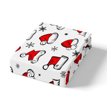 Load image into Gallery viewer, Christmas Theme Bedding Set for Kids Boys Girls Santa Claus Hat Duvet Cover Snowflake Print Winter Comforter Cover Luxury Warm Bedspread Cover,Room Decor 2/3Pcs Bedding
