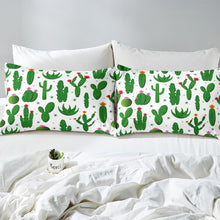 Load image into Gallery viewer, Cactus Printed Comforter Cover Set Kids Boys Girls Boho Succulents Duvet Cover Botanical Pattern Bedding Set Nature Theme Quilt Cover,Room Decor 2/3Pcs Bedding
