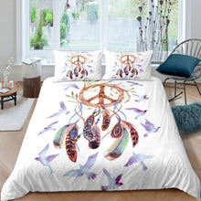 Load image into Gallery viewer, Dreamcatcher Bedding Set for Kids Boys Girls Boho Dream Catcher Comforter Cover Bohemian Style Duvet Cover Indian Hippie Feather Print Quilt Cover,Room Decor 2/3Pcs Bedding
