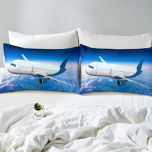 Load image into Gallery viewer, Aircraft Duvet Cover Set for Kids Boys Teens 3D Airplane Print Bedding Set Aircraft Flying Comforter Cover Luxury Microfiber Bedspread Cover,Room Decor 2/3Pcs Bedding
