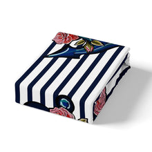 Load image into Gallery viewer, Luxury Stripe Comforter Cover Set Kids Boys Girls Ocean Nautical Duvet Cover Anchor Floral Print Bedding Set Sea Adventure Quilt Cover,Room Decor 2/3Pcs Bedding
