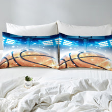Load image into Gallery viewer, 3D Sports Basketball Bedding Set Kids Boys Teens Basketball Court Duvet Cover Ball Pattern Comforter Cover Soft Luxury Bedspread Cover,Room Decor 2/3Pcs Bedding

