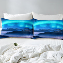 Load image into Gallery viewer, Natural Scenery Duvet Cover Set Aurora Mountains Clouds Bedding Set Nature Theme Comforter Cover Luxury Microfiber Bedspread Cover,Room Decor 2/3Pcs Bedding
