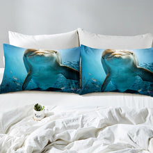 Load image into Gallery viewer, Dolphin Bedding Set for Kids Boys Girls Marine Ocean Animal Comforter Cover 3D Dolphin Print Duvet Cover Underwater Sealife Quilt Cover,Room Decor 2/3Pcs Bedding
