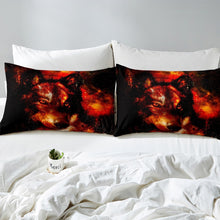 Load image into Gallery viewer, Galaxy Wolf Duvet Cover Set Boys Teens 3D Wolf Print Comforter Cover Kids Youth Wild Animal Pattern Bedding Set Luxury Microfiber Quilt Cover,Room Decor 2/3Pcs Bedding
