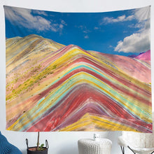 Load image into Gallery viewer, Colorful Stripes Tapestry Kids Boys Girls Watercolor Print Bedding Throw Blanket Abstract Art Tapestries Wall Hanging Luxury Microfiber Wall Blanket,Bedding Collection
