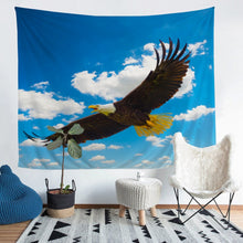 Load image into Gallery viewer, Eagle Wall Blanket Safari Animal Themed Tapestry For Kids Women Men Adults Cool Bird Wall Hanging Ultra Soft Wildlife Style Decor Wall Art
