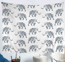 Load image into Gallery viewer, Bohemian Elephant Bedding Throw Blanket Kids Adults Boho Exotic Style Tapestries Wall Hanging Wild Animal Pattern Tapestry Ethnic Elephant Print Wall Blanket,Bedding Collection
