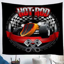 Load image into Gallery viewer, Boys Car Tapestry Kids Teens 3D Racing Car Tapestries Wall Hanging Extreme Sport Theme Bedding Throw Blanket Cool Automobile Style Wall Blanket,Bedding Collection
