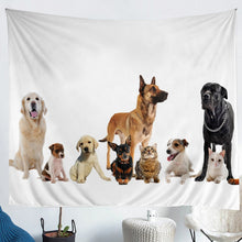 Load image into Gallery viewer, Dog Printed Wall Blanket Cute Cat Tapestry For Kids Boys Girls Children Adults Lovely Kitten Puppy Wall Hanging 3D Animal Theme Decor Wall Art
