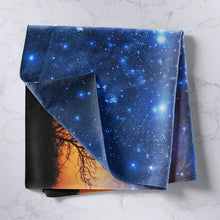 Load image into Gallery viewer, Galaxy Wall Hanging Blue Milky Way Tapestry Girls Dreamy Tree Nature Theme Wall Blanket for Children Kids Boys Women Microfiber Starry Sky Wall Art Room Decor Picnic Sheet
