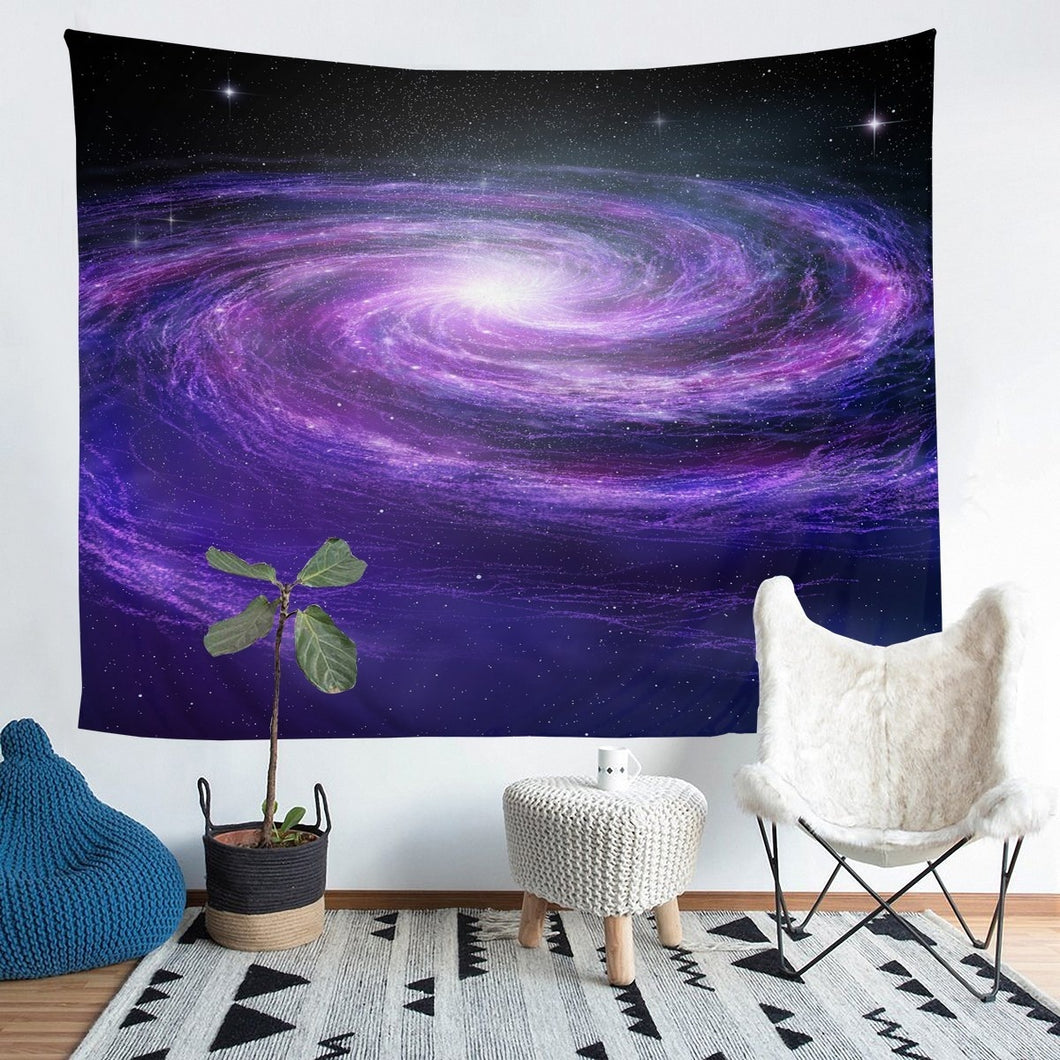 Galaxy Tapestry for Girls Children Women Outer Space Themed Wall Hanging Decorative Purple Starry Sky Wall Blanket Milky Way Wall Art  Picnic Sheet