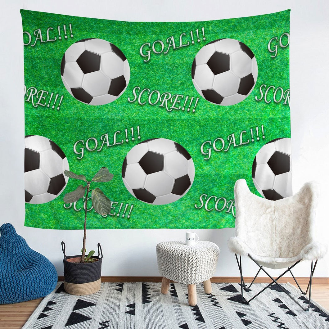 Football Bedding Throw Blanket Kids Boys Teens Sports Theme Tapestry Soccer Ball Pattern Tapestries Wall Hanging Football Field Wall Blanket,Bedding Collection