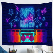 Load image into Gallery viewer, Retro Radio Bedding Throw Blanket Kids Boys Teens Rock Music Theme Tapestry Electronic Musical Instrument Tapestries Wall Hanging Hipster Wall Blanket,Bedding Collection
