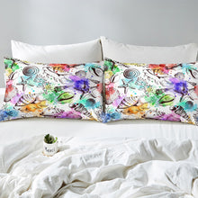 Load image into Gallery viewer, Beach Starfish Duvet Cover Ocean Marine Themed Comforter Cover Sea Conch Shell Creatures Bedding Set For Kids Adults Girls Women Colorful Tie Dye Bedspread Cover Room Decor   Bedclothes Zipper
