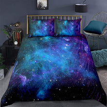 Load image into Gallery viewer, Feelyou Galaxy Series Bedding Set, Child Comforter Cover Decoration with Zipper Ties,Soft Duvet Cover Set
